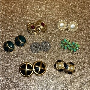 Vintage clip on earring lot